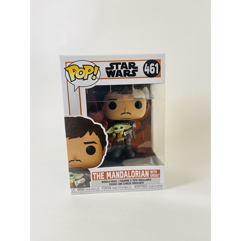 The Mandalorian Funko POP! Mando Holding Child baby  Yoda #461‎ Star Wars
